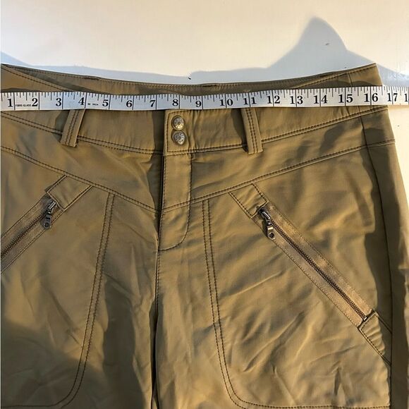 Athleta Tan Zipper Pocket Athletic Pants Size 10 - Picture 8 of 12